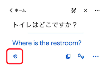 Google翻訳アプリ テキスト翻訳