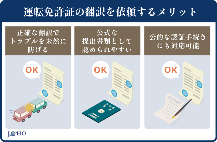 運転免許証の翻訳を依頼するメリット